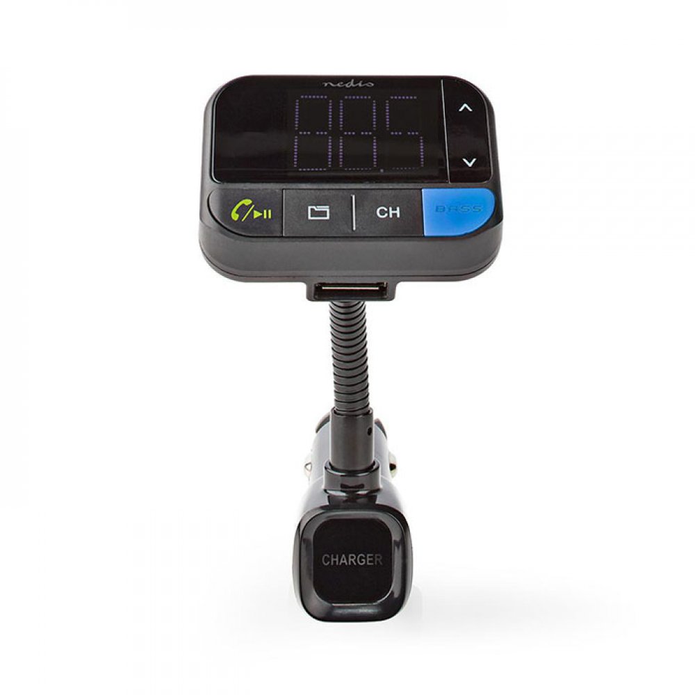 NEDIS CATR102BK 3 Σε 1 Bluetooth Αναμεταδότης FM,Hands Free Και Φορτιστής Με Λειτουργία Φωνητικού Ελέγχου