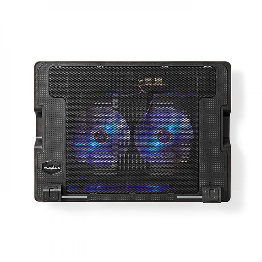 Nedis NBCR200BK Notebook Cooler Για Laptop Εως 18'' Σε Μαύρο Χρώμα