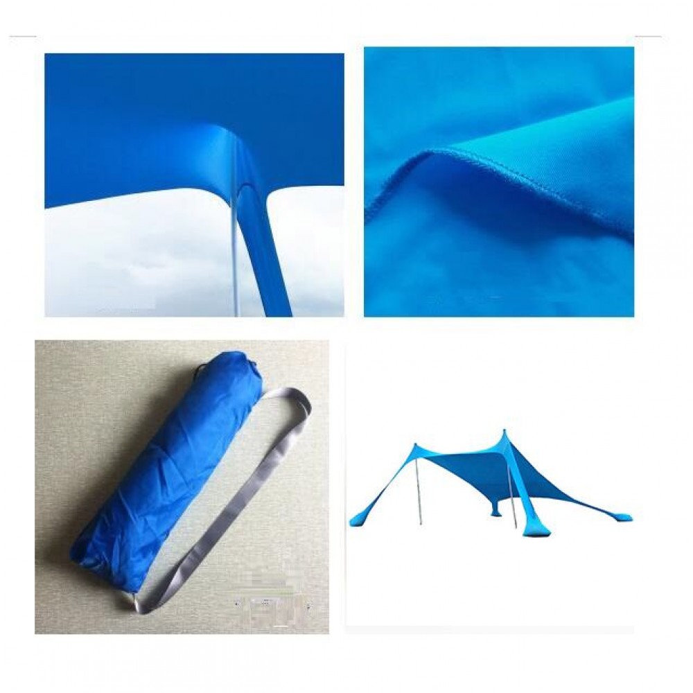 Ελαστική Τέντα Παραλίας New Camp Lycra Shelter Aegean Blue New-158