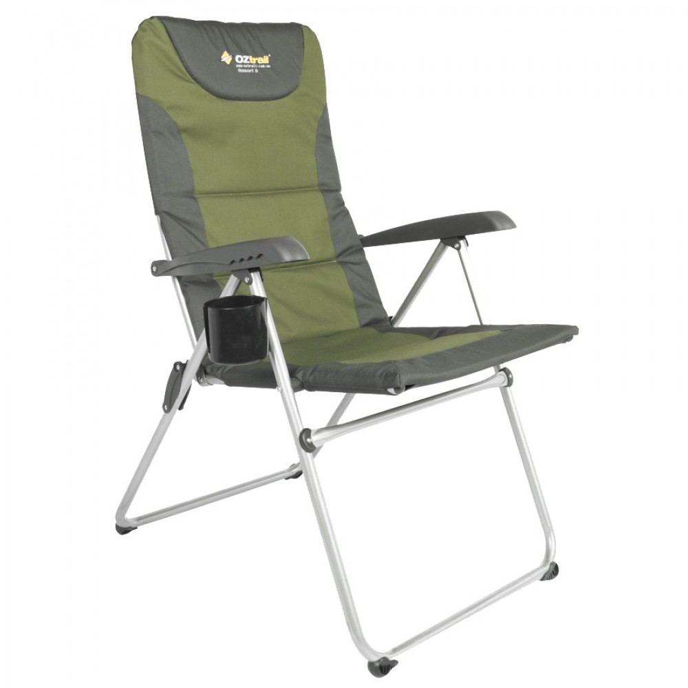 Πολυθρόνα Πτυσσόμενη Oztrail Resort 5 Position Recliner Πράσινη Ozt-155