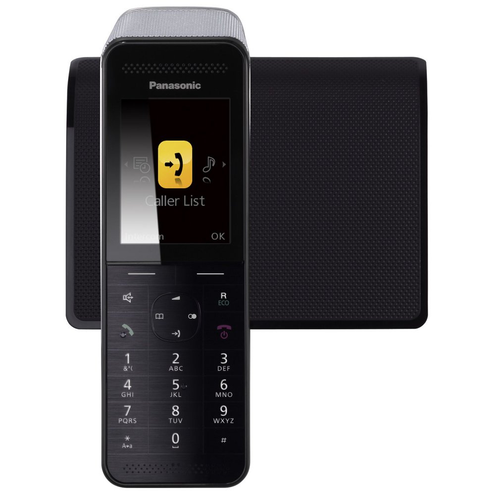 Panasonic KX-PRW110GRW Prenium ECO μαύρο Ασύρματο τηλέφωνο με έγχρωμη οθόνη και σύνδεση Wi-Fi