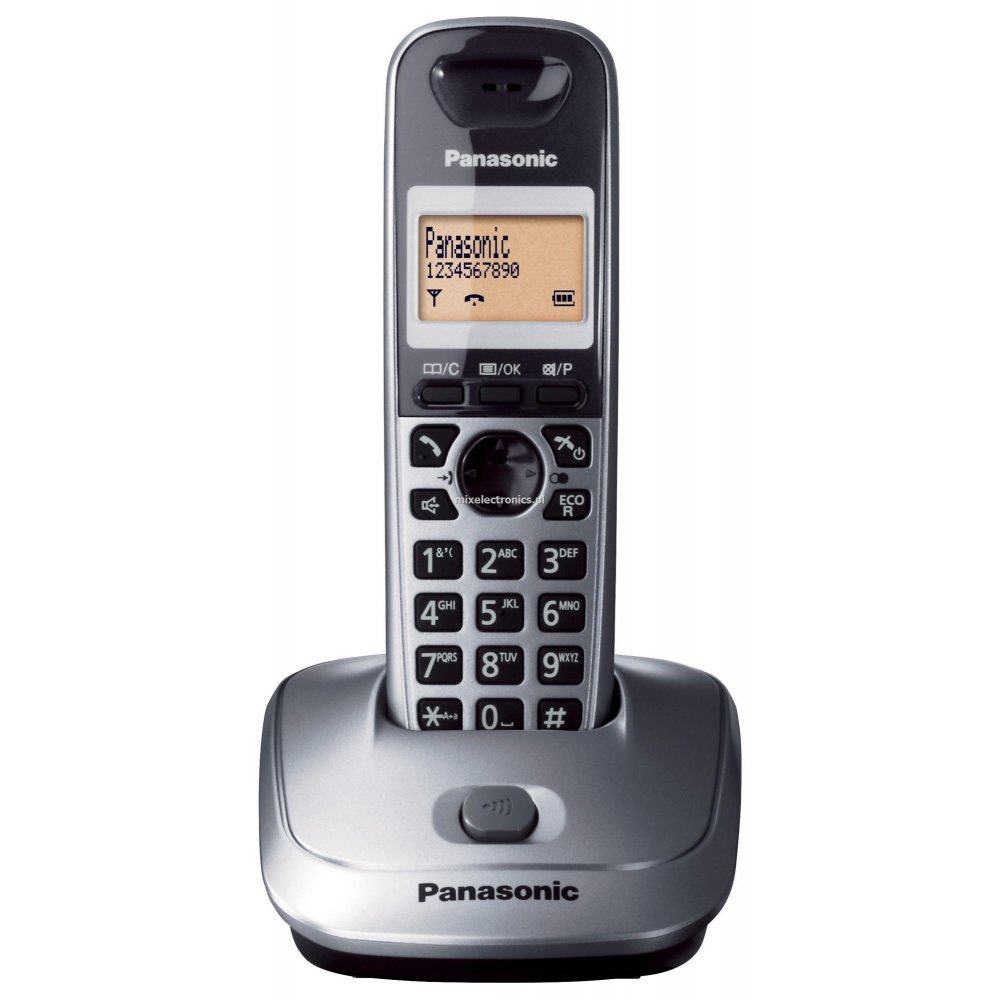 Panasonic KX-TG2511GRM Metallic Grey Ασύρματο τηλέφωνο ECO Mode με ανοιχτή συνομιλία