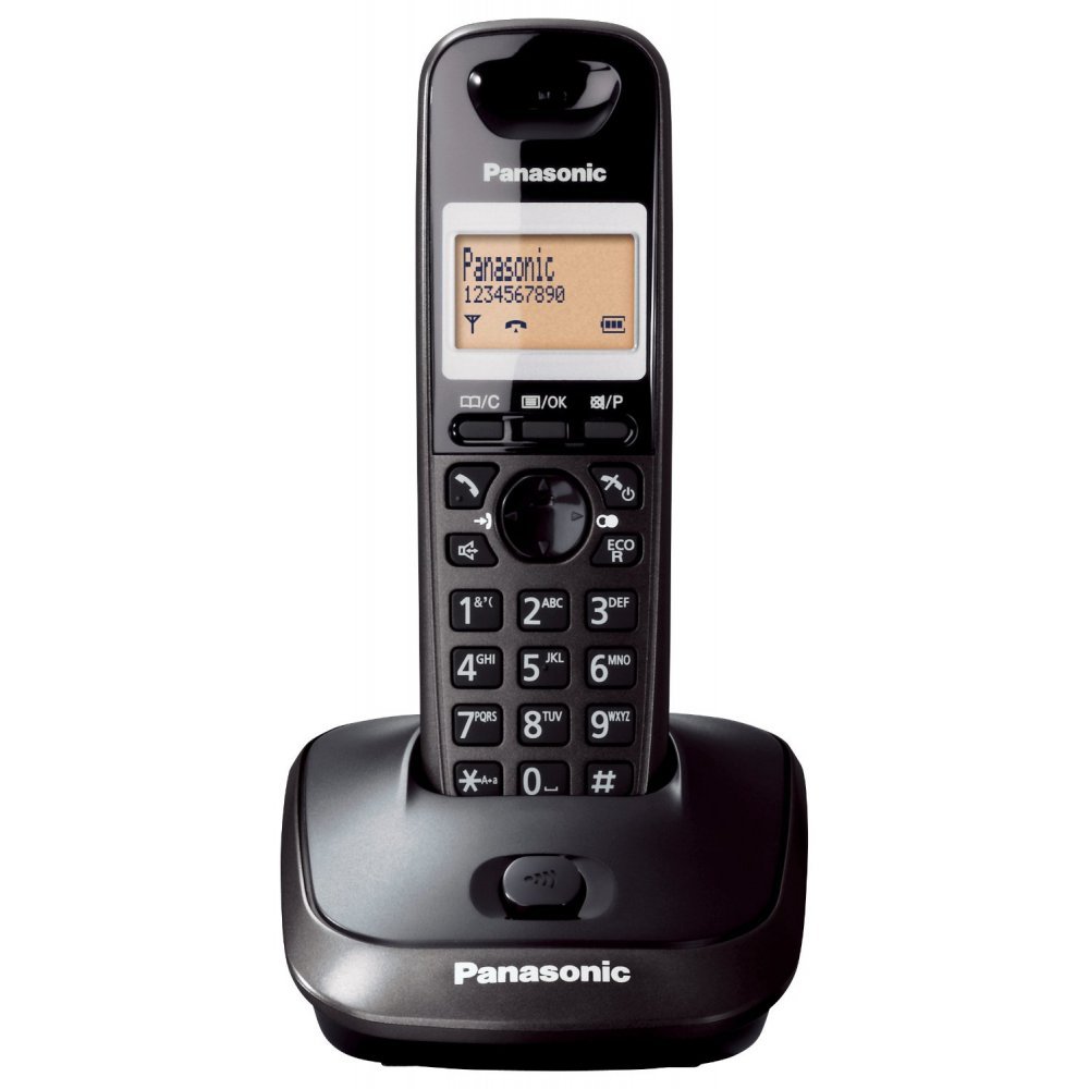 Panasonic KX-TG2511GRT Titanium Black Ασύρματο τηλέφωνο ECO Mode με ανοιχτή συνομιλία