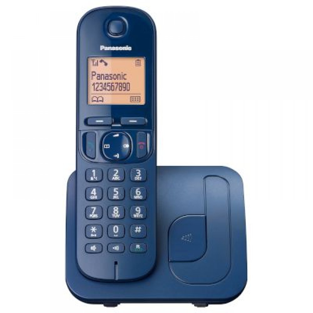 Panasonic KX-TGC210GRC Blue Ασύρματο τηλέφωνο με λειτουργία ECO φωτιζόμενη οθόνη 