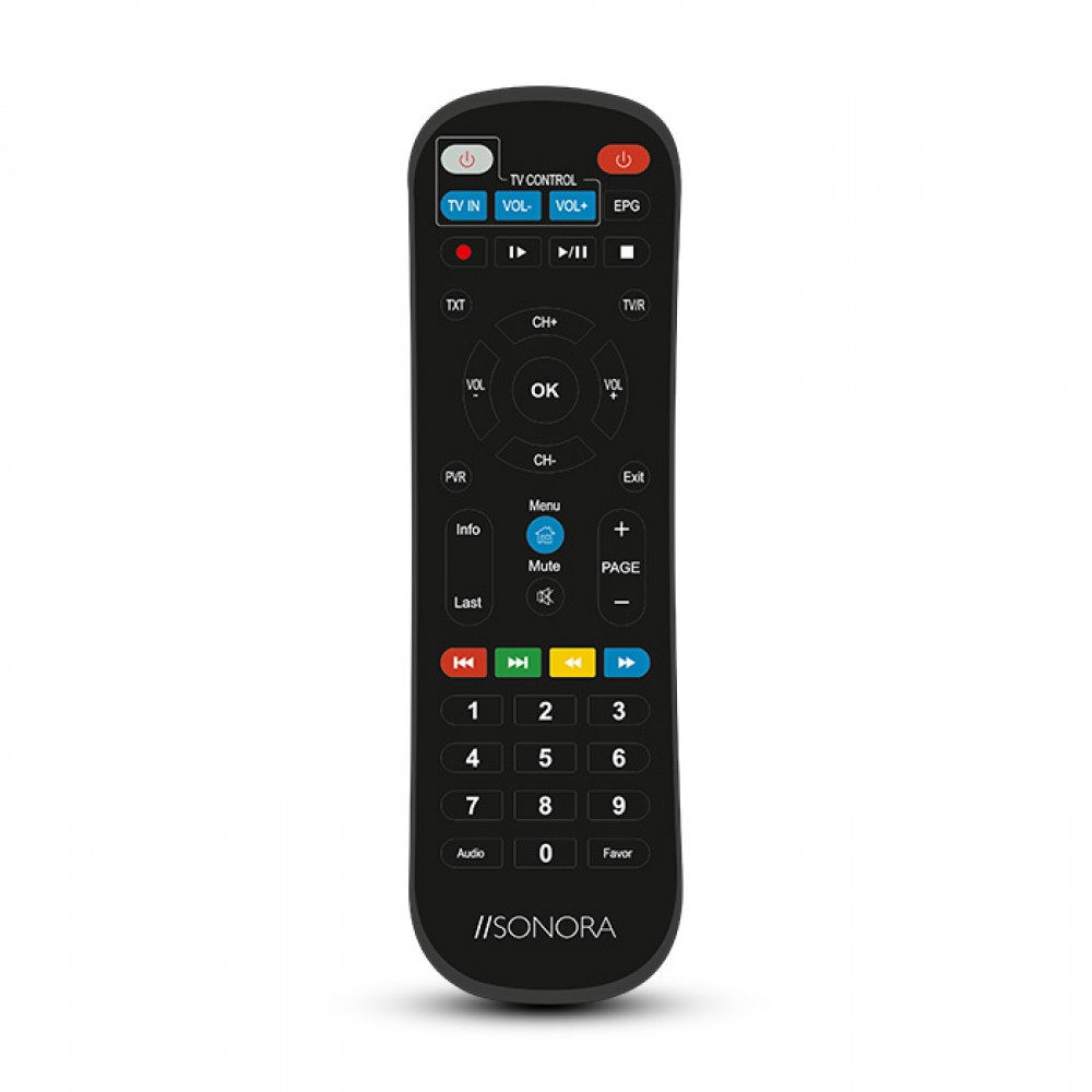 Sonora DVB-T2 H265 Επίγειος Ψηφιακός Δέκτης MPEG-4 / H.265 / FULL HD, Με Τηλεχειριστήριο 2 σε 1 Για Τηλεόραση Και Δέκτη.