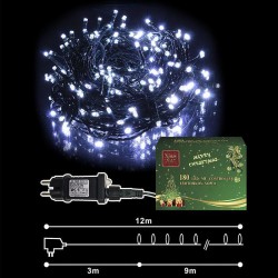 180 Led Λαμπάκια Λευκό Ψυχρό για Εξωτερικό η Εσωτερικό χώρο Xmasfest 1132591