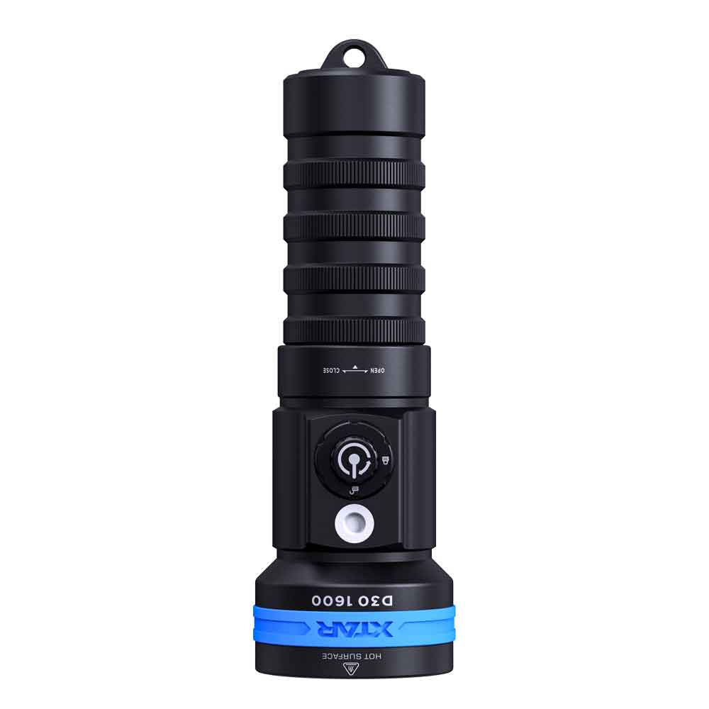  XTAR D30 Καταδυτικός Video Φακός LED φωτεινότητας 1600lm Full Set