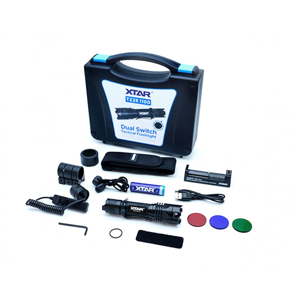 XTAR TZ28 Στρατιωτικός Φακός LED φωτεινότητας 1100lm Full Set