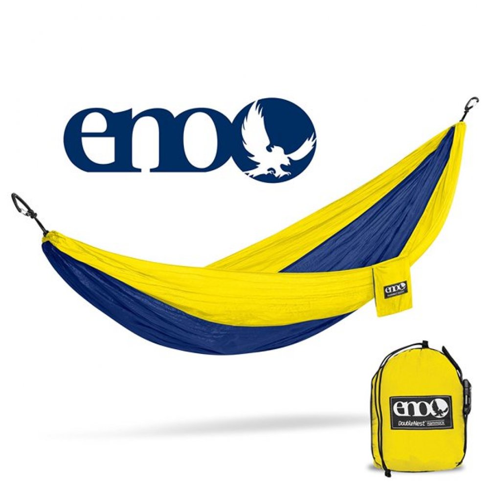 Eno-007 Αιώρα Υπέρδιπλη Double Deluxe Sapphire/Yellow