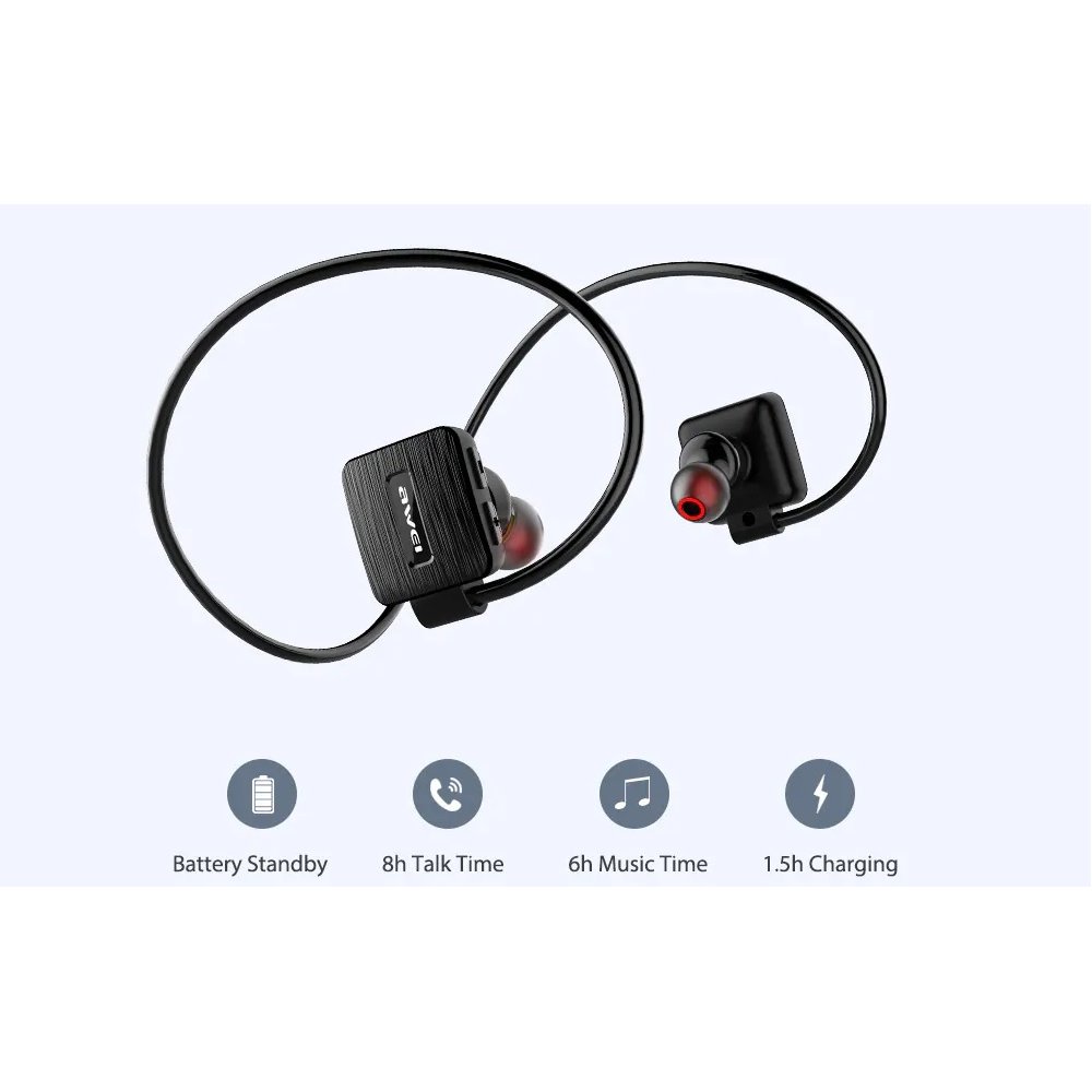 Αδιάβροχα ασύρματα bluetooth ακουστικά Αwei a848 bl
