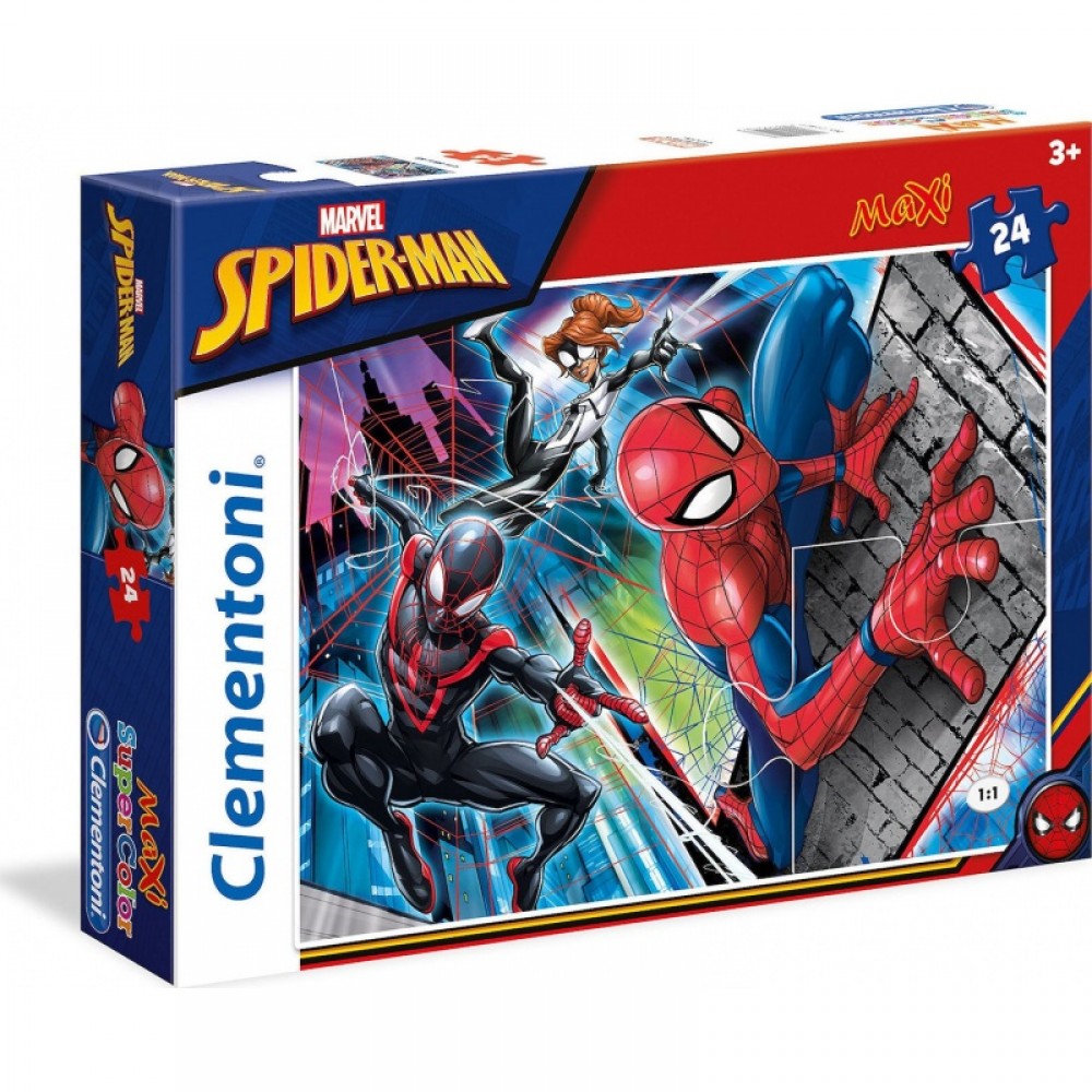 Clementoni Παιδικό Πάζλ Maxi Super Color Spiderman 24τμχ