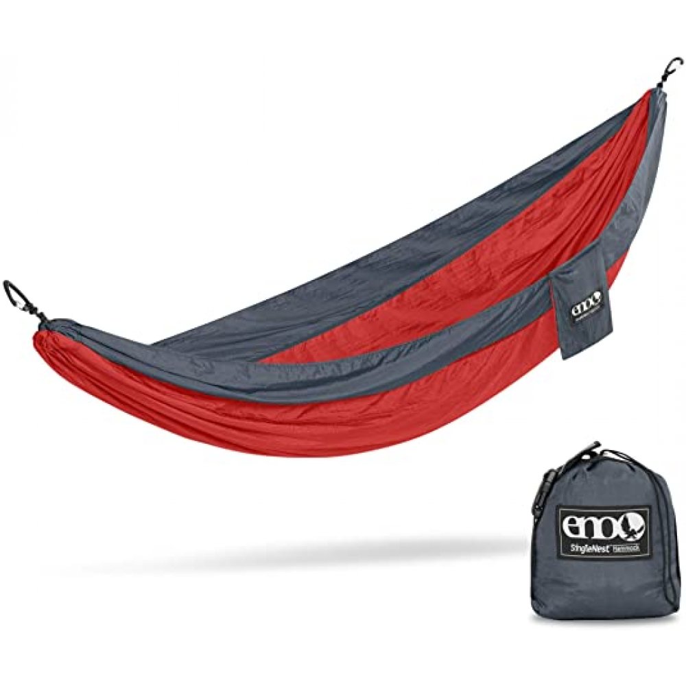 Eno-022 Αιώρα Μονή Eno Single Nest Red/Charcoal