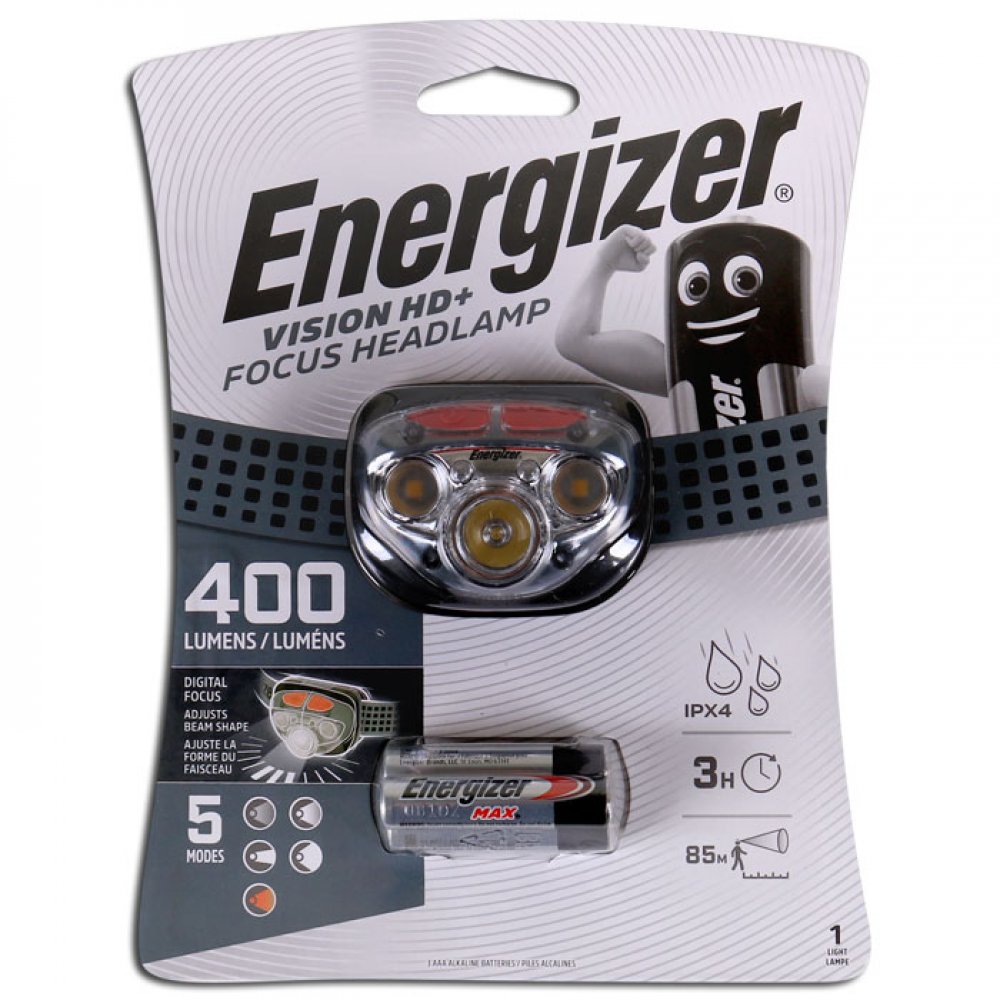  Φακός Κεφαλής Energizer Vision HD+ Focus  400 Lumens. 