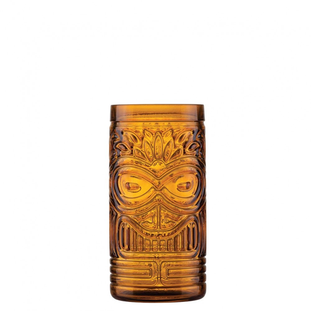 Γυάλινο Ποτήρι coctail TIKI 50cl, Φ7.5 x 15cm, FIJI Πορτοκαλί Διάφανο.Συσκευασία 6 τεμαχίων