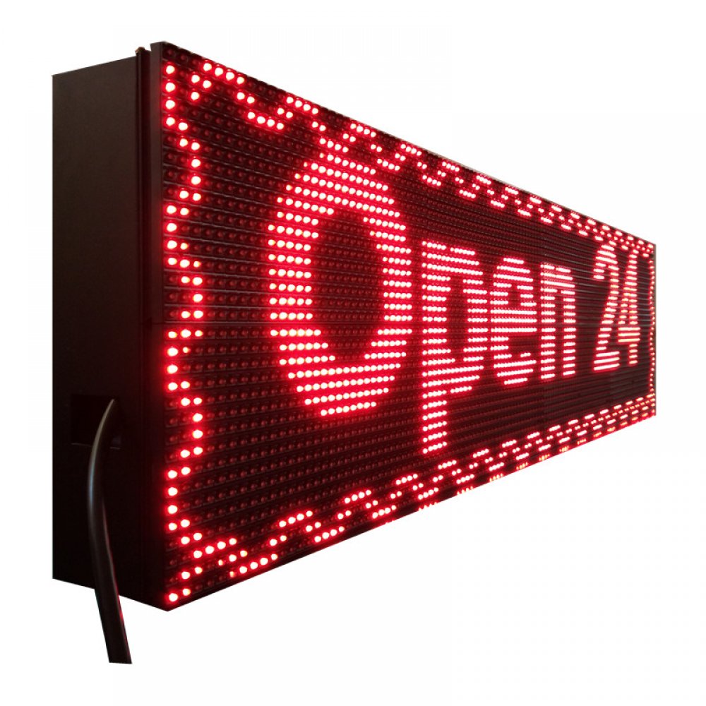 Κόκκινη Ηλεκτρονική Αδιάβροχη Πινακίδα Led 100x20 