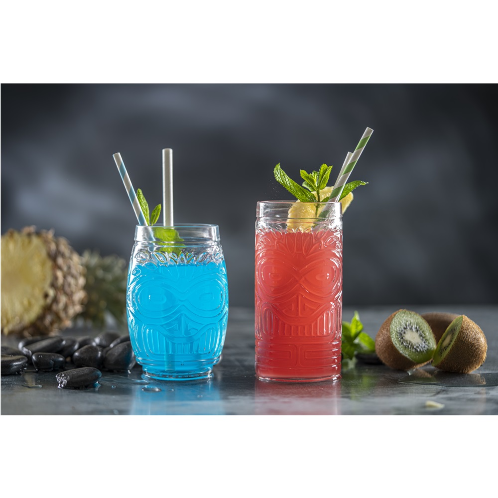 Γυάλινο Ποτήρι coctail TIKI 50cl, Φ7.5 x 15 cm, Σειρά FIJI, Φ7.5 x 15 cm.Συσκευασία 6 τεμαχίων