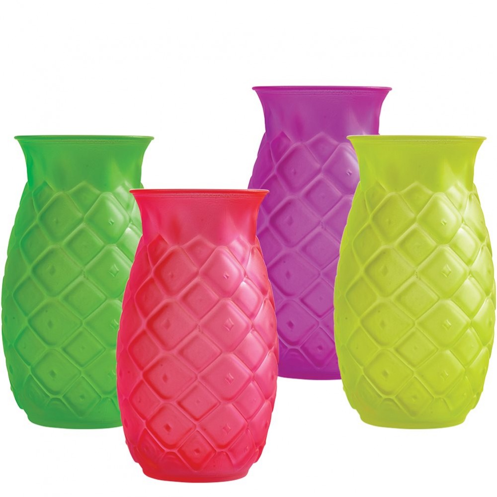 Γυάλινο ποτήρι Tiki Ανανάς σε 4 PINA- NEON /53CL assorted χρώματα, φ8x14cm, APS BAR SUPPLY ΣΥΣΚΕΥΑΣΙΑ 4 ΤΕΜΑΧΙΑ